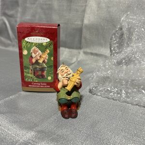 CARVING‎ SANTA 2001 Hallmark Keepsake Christmas Ornament Woodworking Toy Soldier